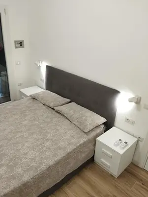 Letto o letti in una camera di Le pergole