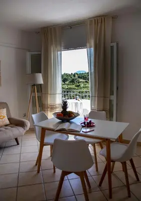 Area soggiorno di Il Lentischio holiday home