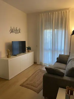 TV o dispositivi per l'intrattenimento presso Accogliente bilocale in centro a Olbia