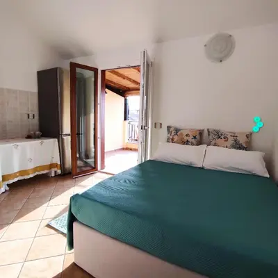 Letto o letti in una camera di Vista Mare Olbia