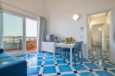 Area soggiorno di Blue Penthouse
