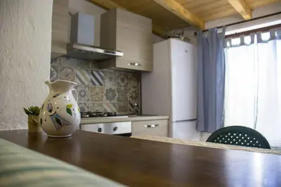 Cucina o angolo cottura di La casa sul mare Fronte Spiaggia