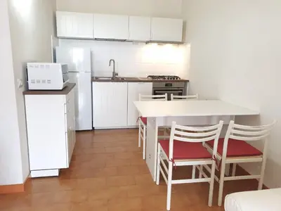 Cucina o angolo cottura di Camera con Vista