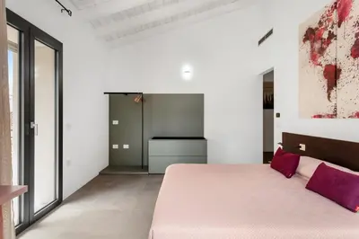 Letto o letti in una camera di Double D House