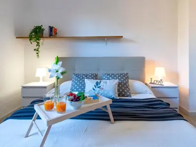 Letto o letti in una camera di Apartment CSB - 9 - Baia de Bahas by Interhome