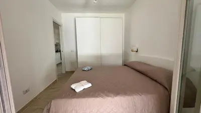 Letto o letti in una camera di Casa Dario