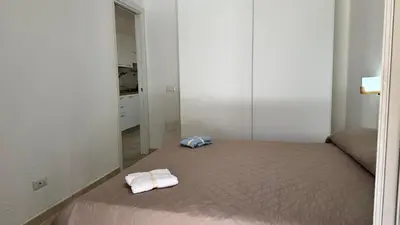 Letto o letti in una camera di Casa Dario
