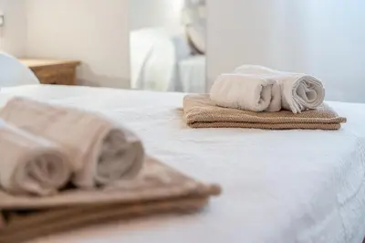 Letto o letti in una camera di Domo Papiros B&B