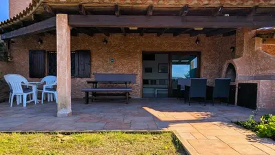 Patio o area all'aperto di Appartamento vista mare a 150m dalla spiaggia