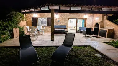 Patio o area all'aperto di Appartamento vista mare a 150m dalla spiaggia