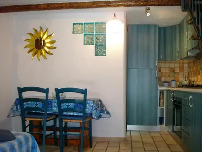 Cucina o angolo cottura di La Casa di Giacomo e Graziella Villaggio Tamerici