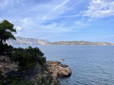Paesaggio naturale nelle vicinanze della villa