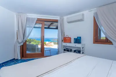 Letto o letti in una camera di Villa Graya