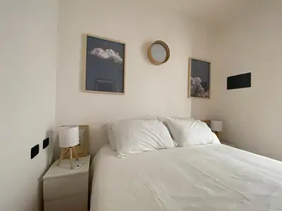 Letto o letti in una camera di Salt Whisper - Salt Whisper - Bilocale con terrazzi e piscina