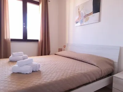 Letto o letti in una camera di Casa Vecchio Mulino
