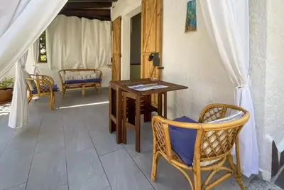 Area soggiorno di Maria's Guest House Residenze Tamerici San Teodoro