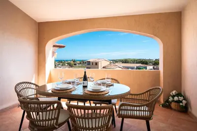 Balcone o terrazza di Appartamento OASIS con vista mare
