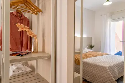 Letto o letti in una camera di Casa Corbezzolo
