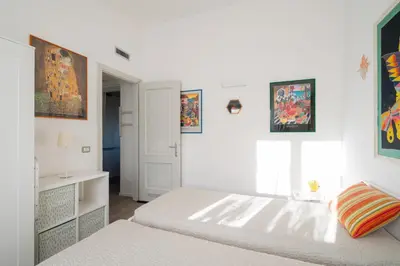 Letto o letti in una camera di Casa Cindy