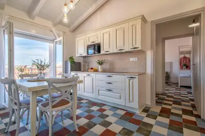 Cucina o angolo cottura di Casa Agave