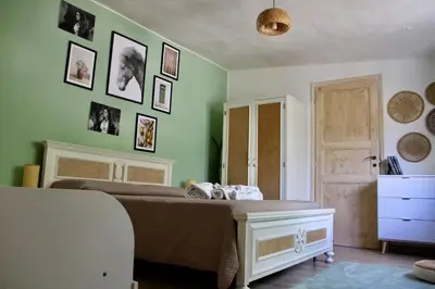 Letto o letti in una camera di Domo Galàna