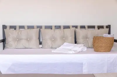 Letto o letti in una camera di Casa Ginestra