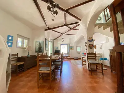 Area soggiorno di Splendid detached villa, near the sea