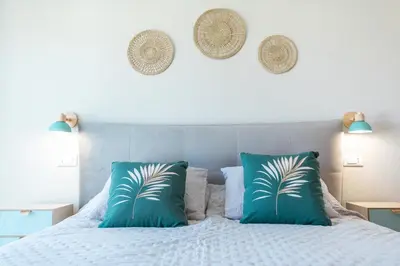Letto o letti in una camera di Castle Rooms