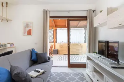 TV o dispositivi per l'intrattenimento presso Olbia Marina - Near Airport with SwimmingPool