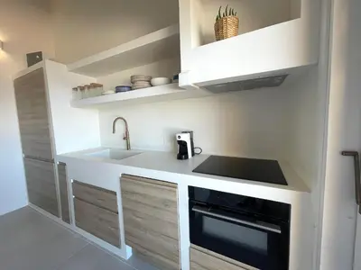 Cucina o angolo cottura di Strepitoso 4 Camere da letto e Terrazza Vista Mare