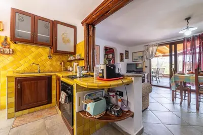 Cucina o angolo cottura di Al mare a Capo Comino