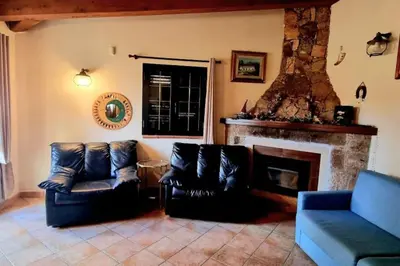 Area soggiorno di splendido open space in Villa Veronica Porto Istana