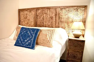 Letto o letti in una camera di Casa Ebinger
