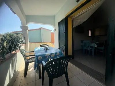 Balcone o terrazza di fta-aga144p1 casa 4 posti vicino al mare Budoni