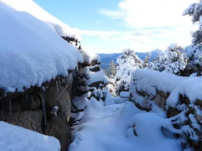 Rifugio Ortobene durante l'inverno