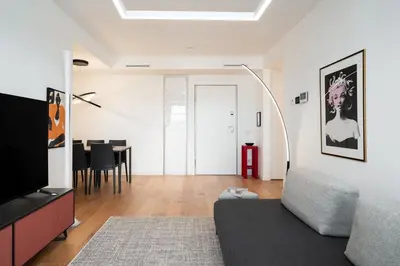 Area soggiorno di Alfiere Arc Loft by Klodge