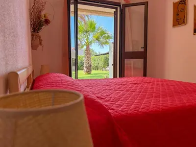 Letto o letti in una camera di Casa Mattia