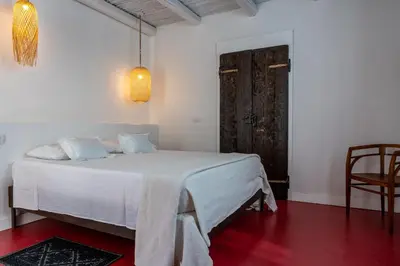Letto o letti in una camera di Mediméa