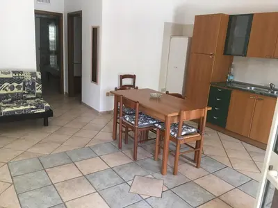 Cucina o angolo cottura di Apartment San Giovanni 300mt from the beach