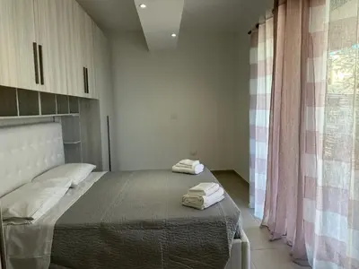 Letto o letti in una camera di Beautiful Apartment with Swimming Pool