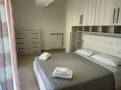 Letto o letti in una camera di Beautiful Apartment with Swimming Pool