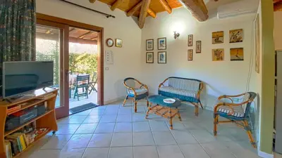 TV o dispositivi per l'intrattenimento presso Villa Quai 4 posti letto Vicino al centro