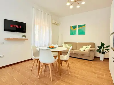Area soggiorno di Le Solero - Appartamento in posizione strategica a Orosei