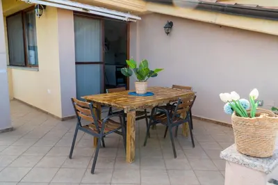 Balcone o terrazza di Attico vista mare Caletta sul mare
