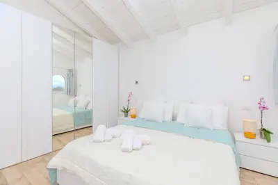 Letto o letti in una camera di Il nido di Bianca