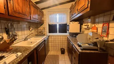 Cucina o angolo cottura di Villetta Oasi Belvedere, Budoni, Wifi, Ac