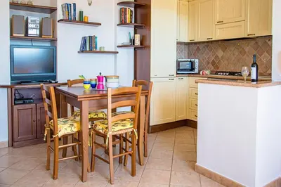 Cucina o angolo cottura di Casa Mannai Cala Gonone