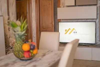 TV o dispositivi per l'intrattenimento presso Beach Apartment, comodo tra il centro e il mare