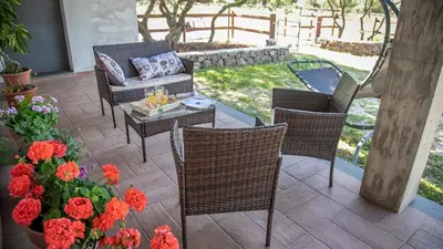 Area soggiorno di Country Holiday Home Su Monne - Dorgali