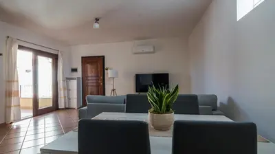 Area soggiorno di La casa di Leo e Lucy